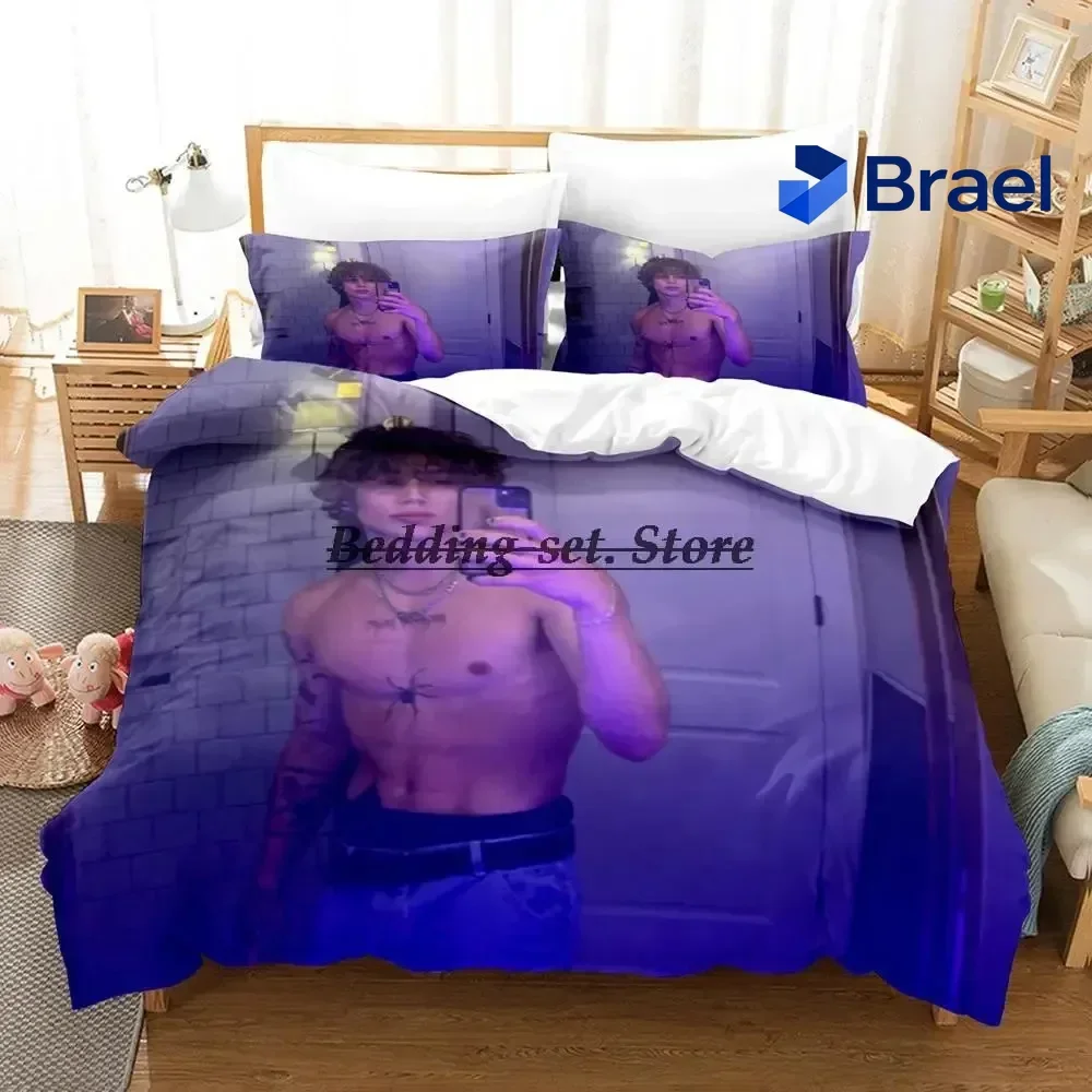 Exquisite Vinnie Hacker Merch Bedding Set Single Twin Full Queen King Size Bed Set Aldult Kid Bedroom Duvetcover Sets 3D Bed She