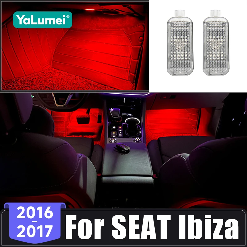 Für SEAT Ibiza ST 2016 2017, LED-Auto-Innenraum, Fußraum, Umgebungslicht, Atmosphäre, Touch-Farbwechsel, Lampe, dekoratives Zubehör