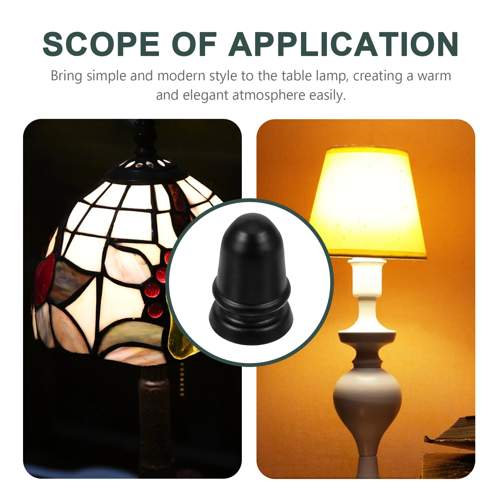 

Metal Finial Screw Cap For Table Floor Lamp Durable Iron Lamp Top Knob Replacement Parts Light Accessories Vintage Bulb Holder