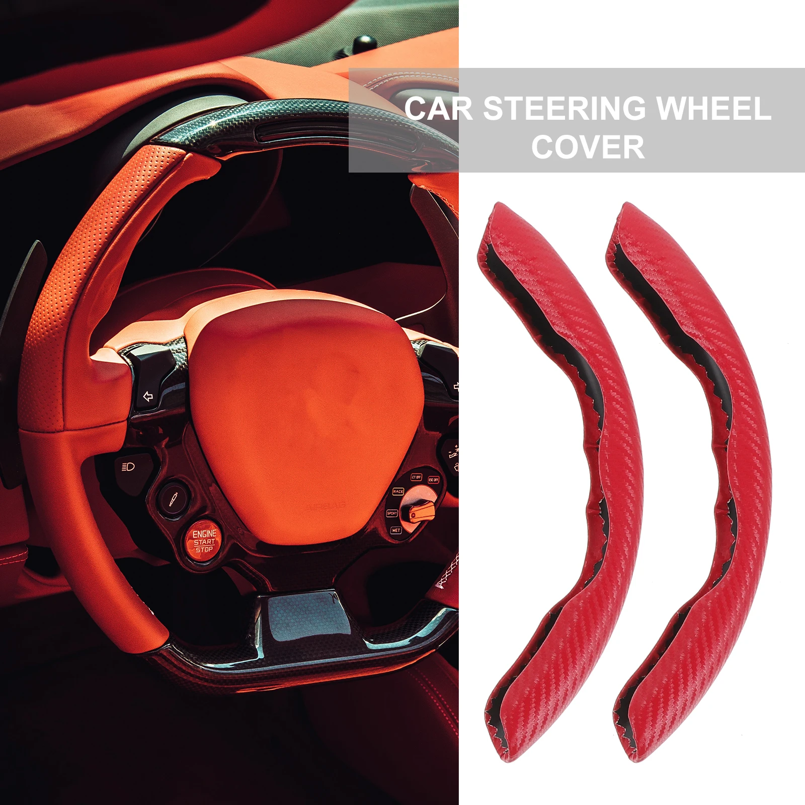 

Steering Auto Steering Wheel Covers Cover Fiber Anti Skid Universal Decorative Protector For Cars Four Seasons