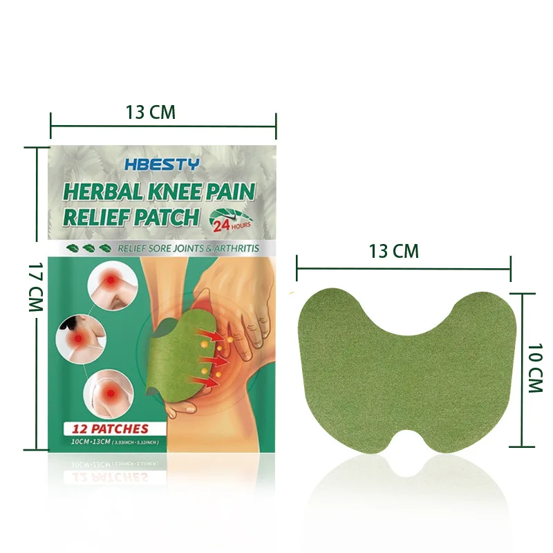 Knee Patches For Discomfort Relief Hot Patches Kit Natural Herbal Body Care Back Plaster Muscle Strain