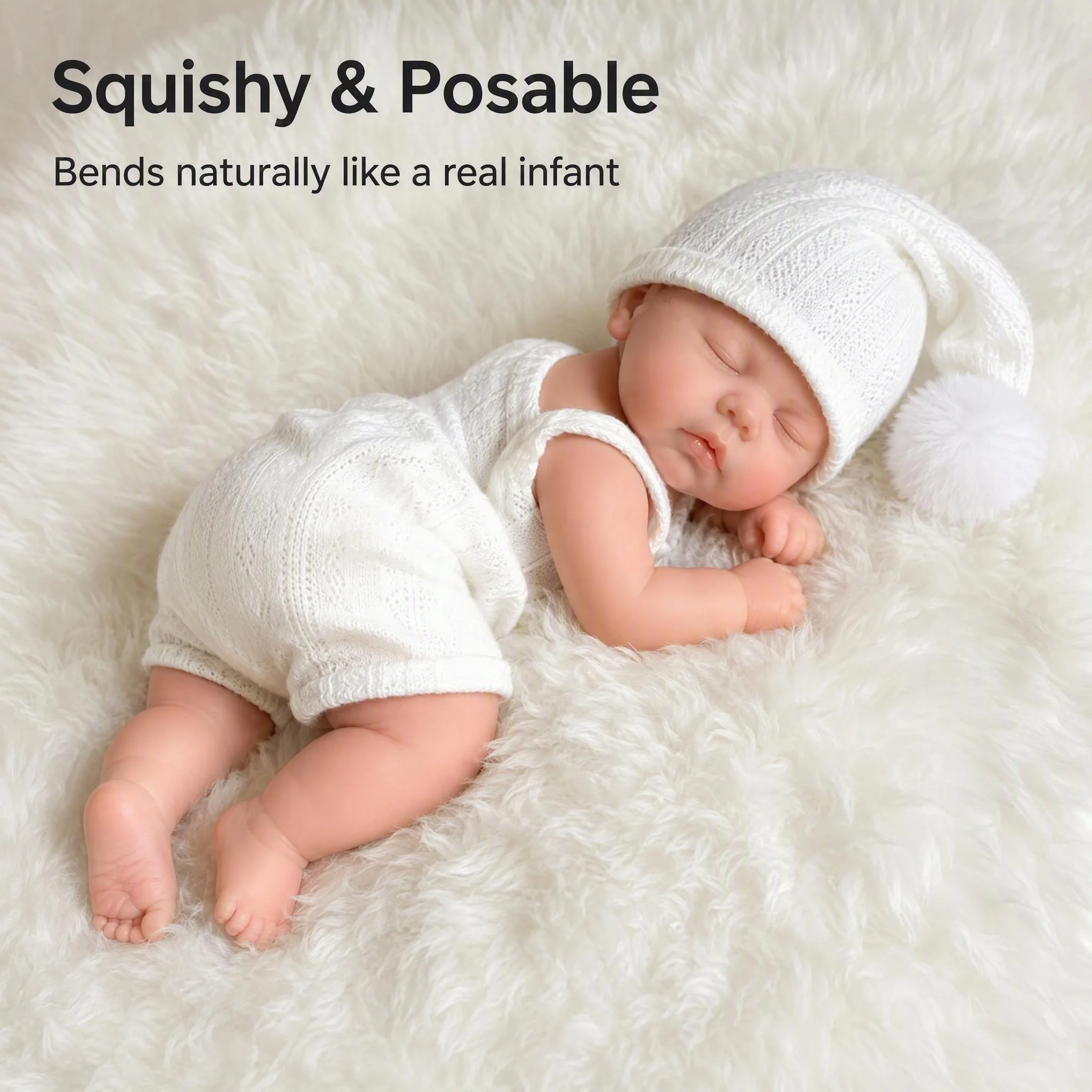NPK 16inch Platinum Silicone Pickle 2.6KG Full Solid Platinum Bebe Real Baby Mouth Can Open Weight Comes With Pacifer