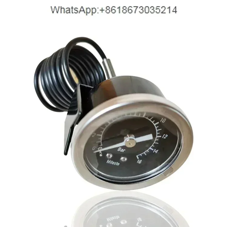 

Манометр для капиллярного давления с металлическим корпусом и капиллярной трубкой, для измерения давления воды и пара, для кофемашин, Y40Z 16BAR