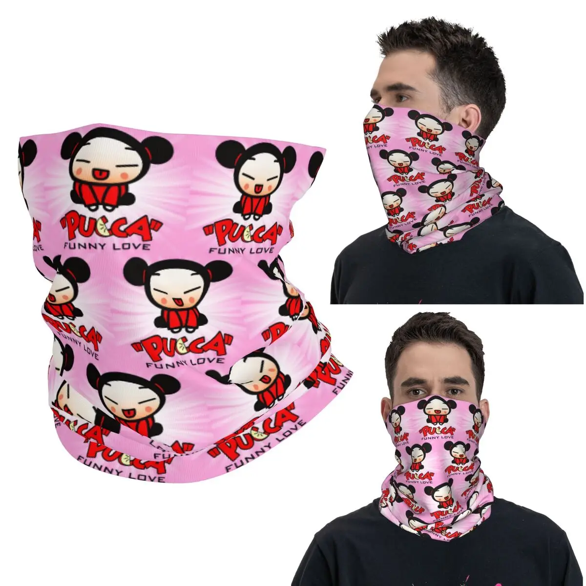 

Pucca 8, бандана, гетры с принтом, маска, шарф, теплая Балаклава, походная, рыбалка, унисекс, для взрослых, зима