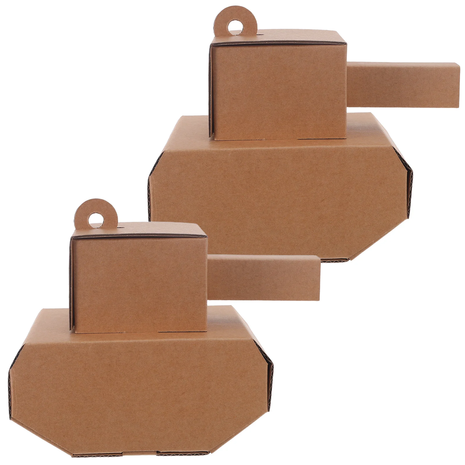 

2Pcs Cardboard Tank Craft Kit Educational DIY Paperboard Construction for Kids Creative Stem Paper Tank Assembly Children Art