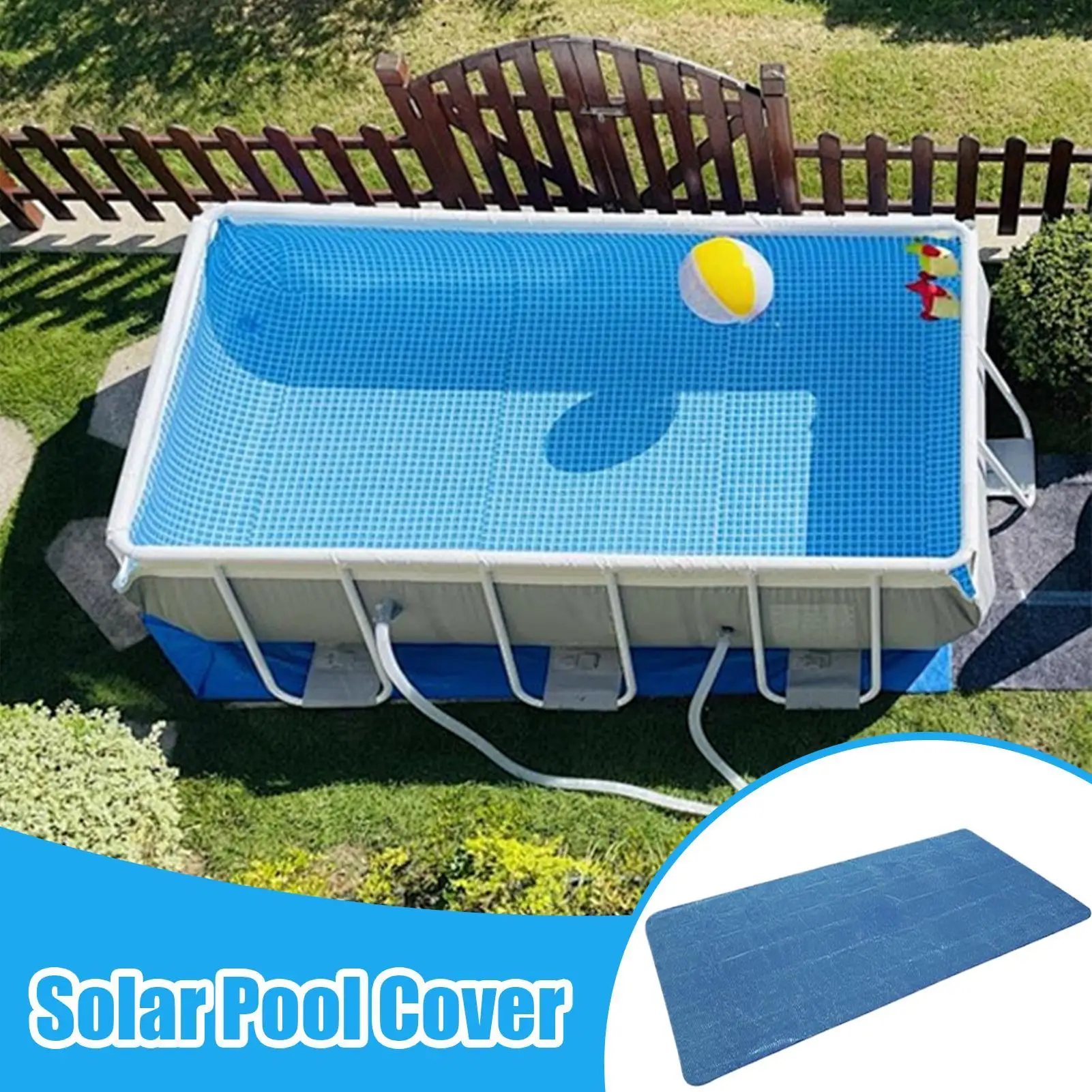 

Swimming Pool Cover Round Rectangular Summer Waterproof Pool Tub Dust-proof Covers Outdoor Garden PE Film Blanket Accessories
