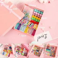 Cute Hair Clip Set Girls Multicolor Headbands Headwear Hairpins Hair Band Elastic Headdress Gift Hair Accessories