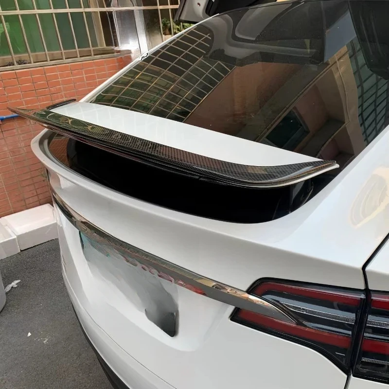 

Carbon Fiber Rear Spoiler R Style Tail Wing Body Kit Model X 2021+