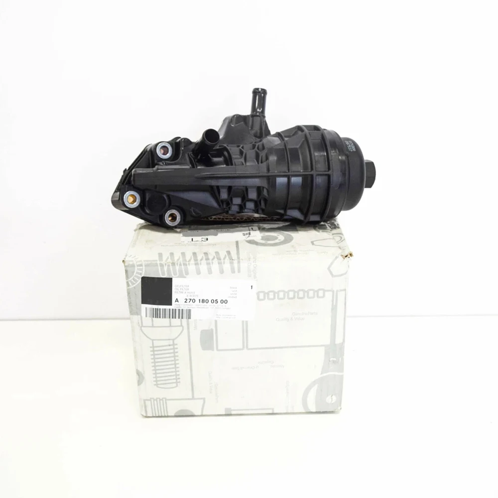 

OEM 2701800500 Oil Filter Housing With Cooler For Mercedes Benz W176 W246 W242 CLA GLA 160 180 200 220 250 A35 GLA35 AMG