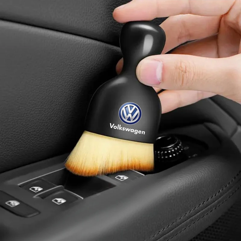 Car Interior Dust Sweeping Soft Brush Car Washing Tool Keyboard Gap Cleaning Brush For Volkswagen Polo Golf-4 5 6 7 MK5 MK6 MK7