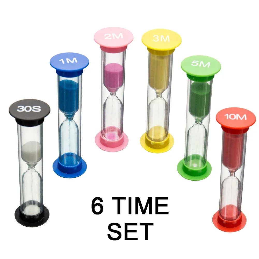 

Sand Meter 30 Seconds/1 Minute/2 Minutes/3 Minutes/5 Minutes/10 Minutes Plastic Sand Timer Small Clock Hourglass Clocks