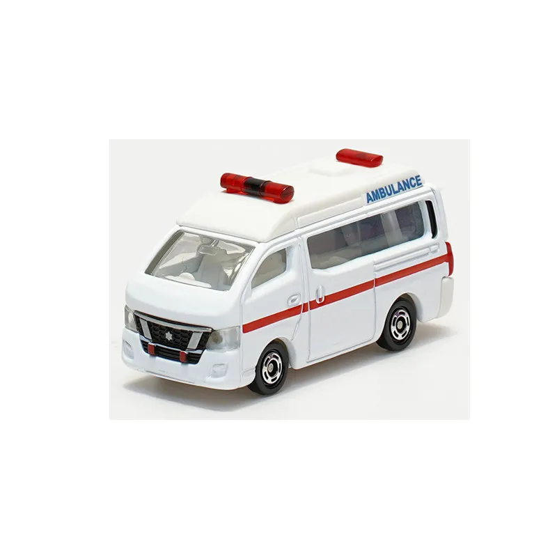 In Stock Original TAKARA TOMY No.18 471066 Nissan Ambulance Alloy Toy Car, Diecast Emergency Rescue Vehicle Kids Collection Play