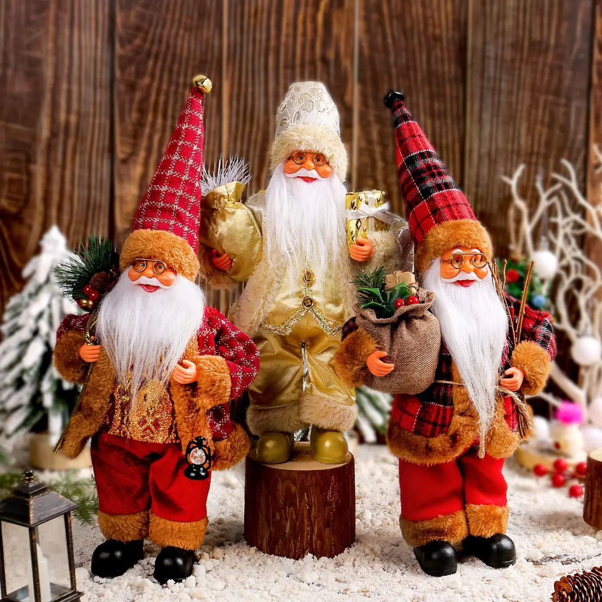 Christmas decorations, standing Santa Claus dolls, Chaifu dolls, window tabletop home ornaments, new dolls
