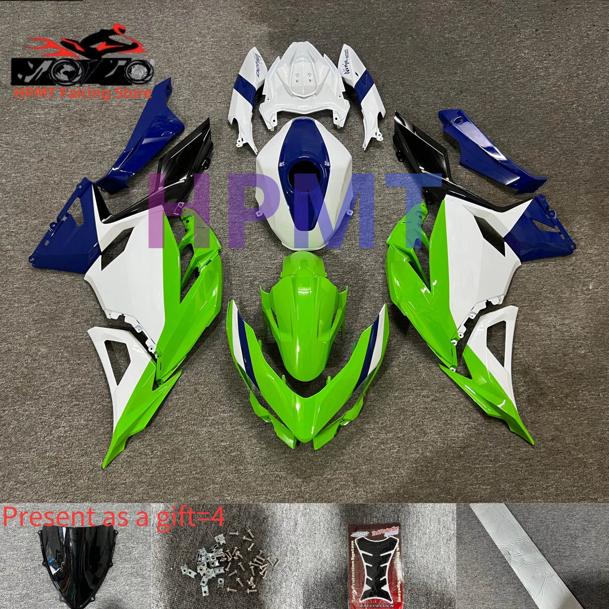 

Комплект обтекателей мотоцикла из АБС-пластика для KAWASAKI Ninja400 EX400 2018-2025 NINJA400 2018 19 2020 21 22 23 2024 2025 Комплект обтекателя кузова