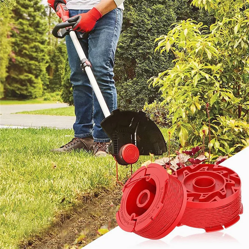 

6-Line Spool + 1 Cap + 1 Spring Weedwacker Strings Plastic Compatible With For Craftsman Models: CMCST910 Series