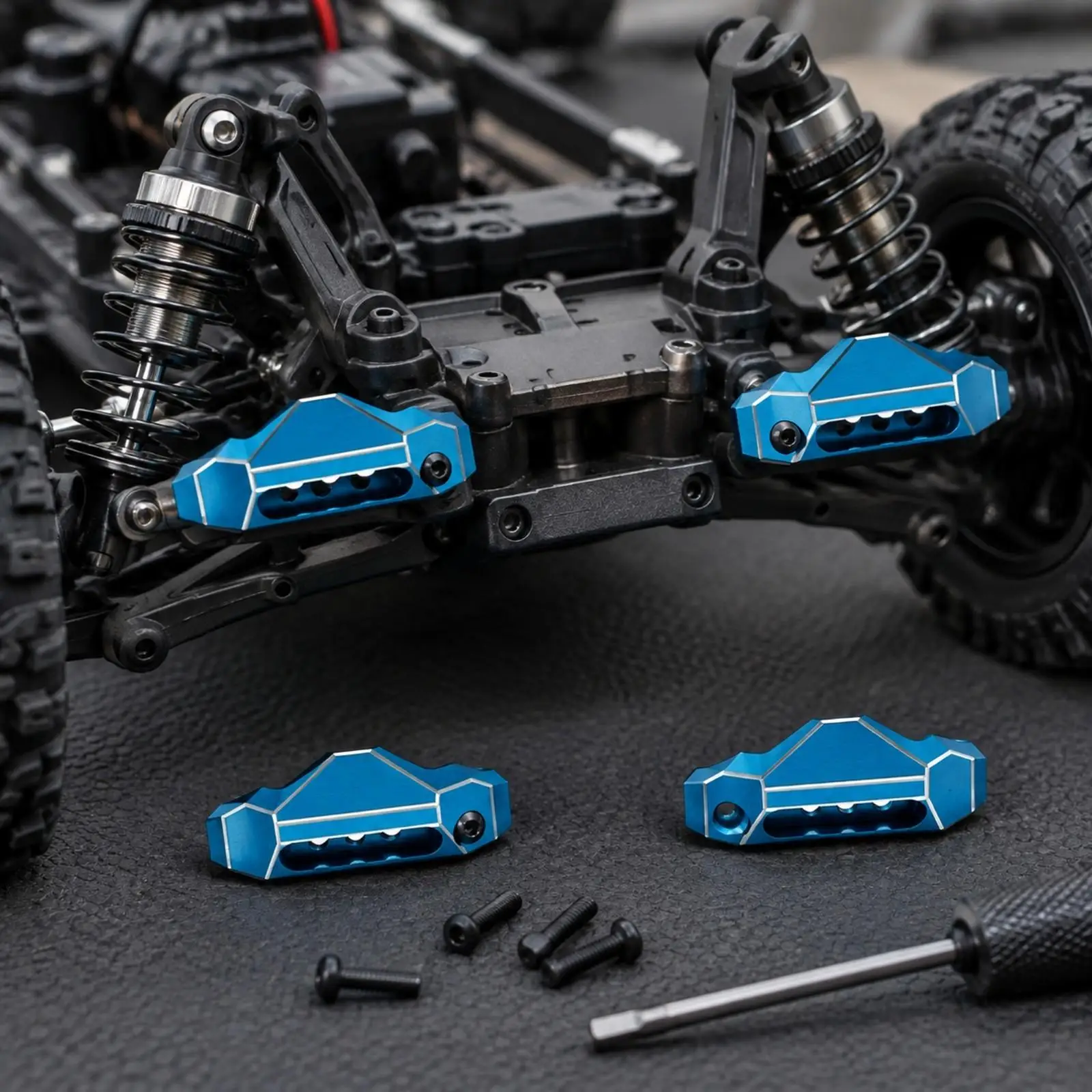Precision Metal Shock Absorber Protector for 1 10 RC Car Front Rear Bashing Gear