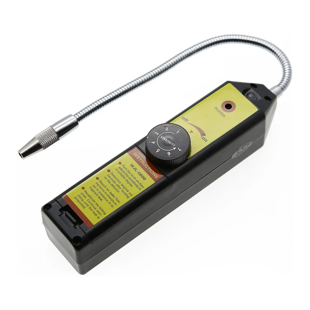 

Легкий портативный тестер утечек Галогенный тестер утечек Электронный детектор утечек Регулируемая чувствительность Слуховые оповещения