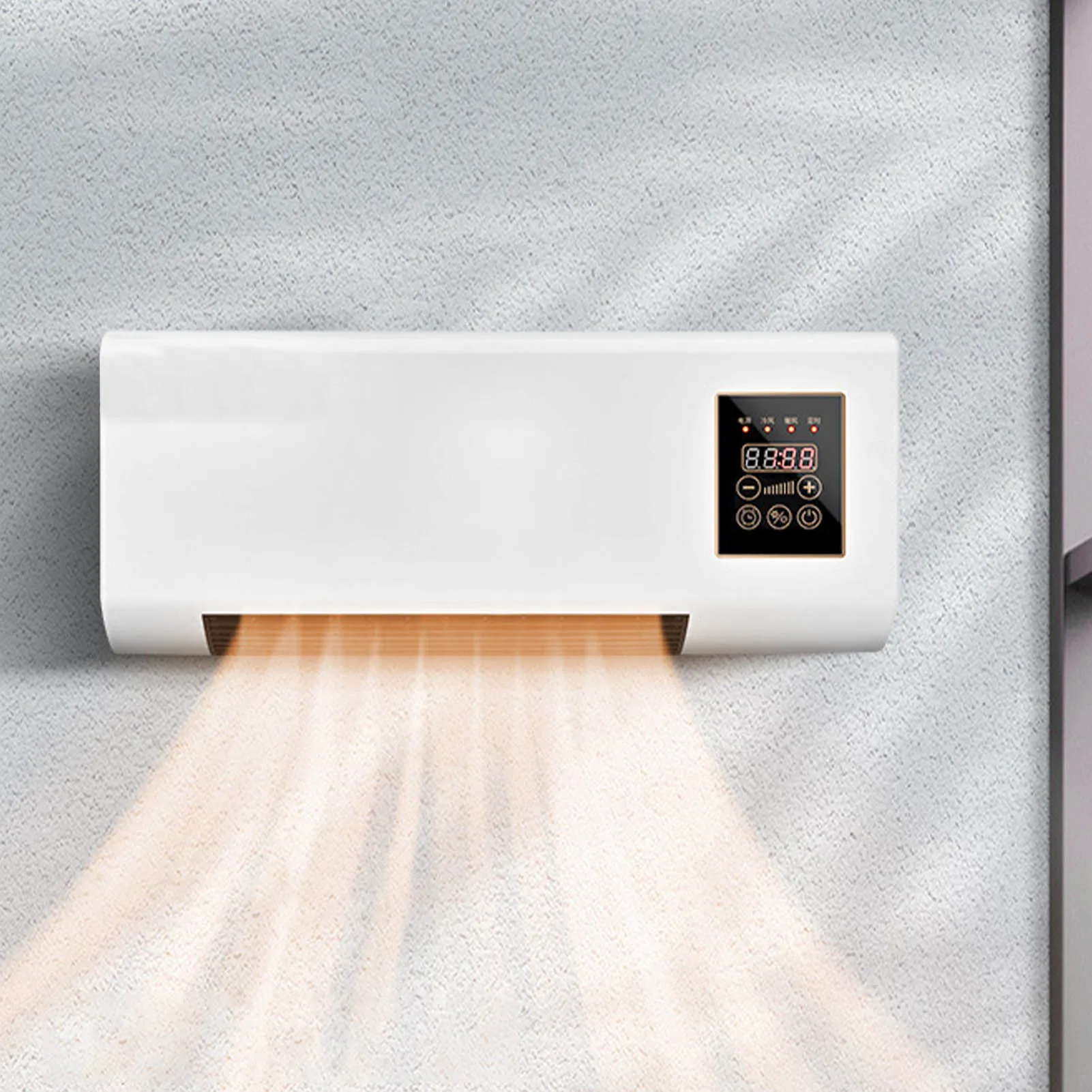 

Настенный горячий вентилятор Настенный горячий вентилятор Функция термотаймера Настенный вентилятор теплого воздуха для спальни Душевая комната