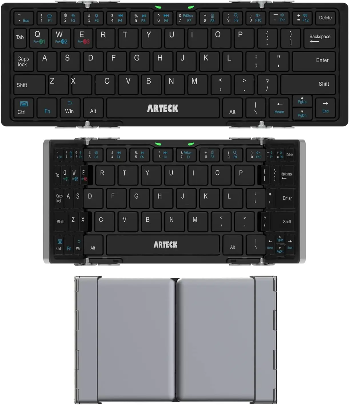 

Портативная складная Bluetooth-клавиатура для iPad, iPhone, Android и Windows — перезаряжаемая мини-беспроводная клавиатура