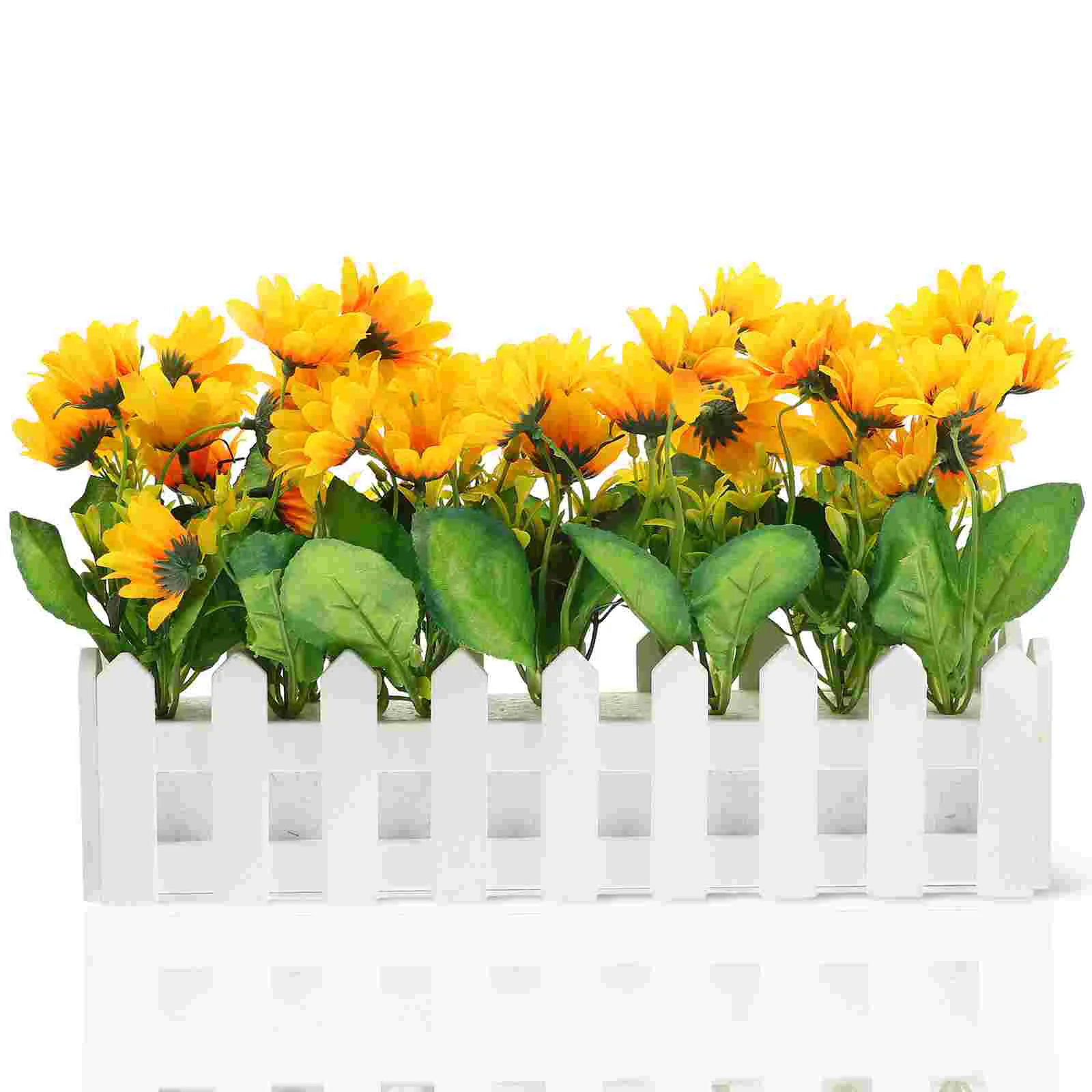 Bouquet Simulated Sunflower Pots Indoor Lilies Silk Artificial Plant Emulation Bonsai