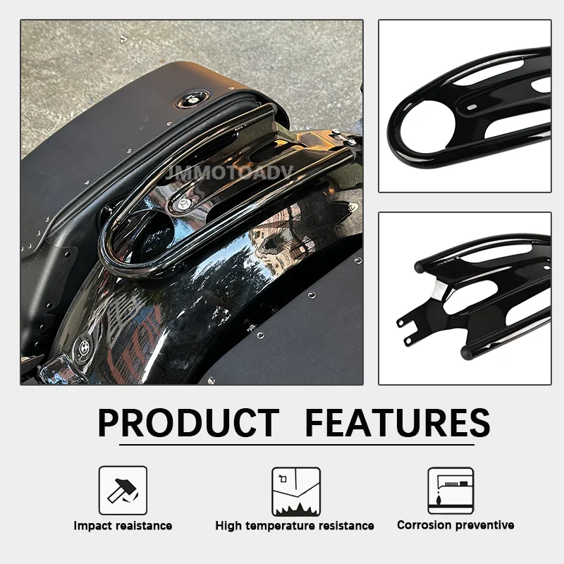 Fit for BMW R18 R 18 2020-2024  Motorcycle Accessories Luggage Rack Rear Tailstock Black Shelves Passenger Seat Luggage Holder