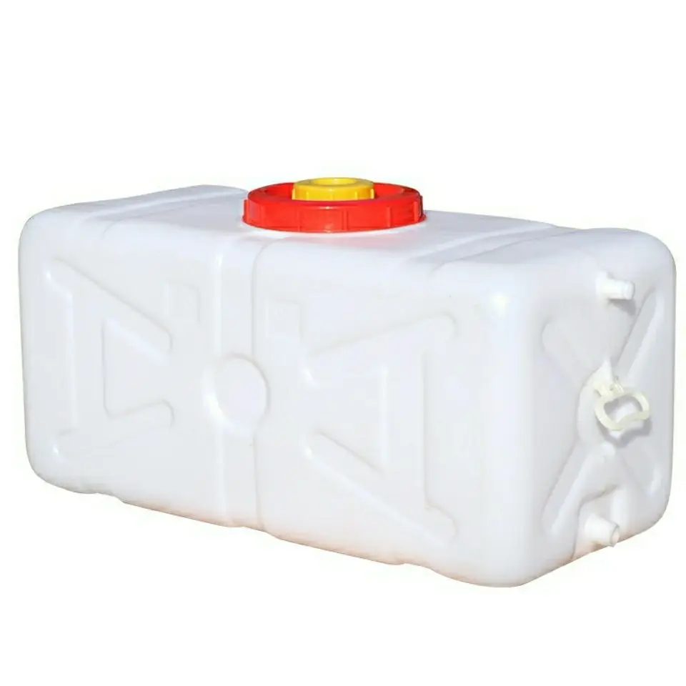 160L RV Household Thickened Water Tank Plastic Bucket Horizontal Rectangular Water Storage Tower Vehicle Mounted Water Weservo