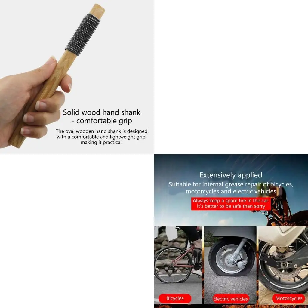 

2Pcs Tire Repair Files Handle Grip Cycling Tool Bicycles Tire Repair File Rasp Tool Short Round File