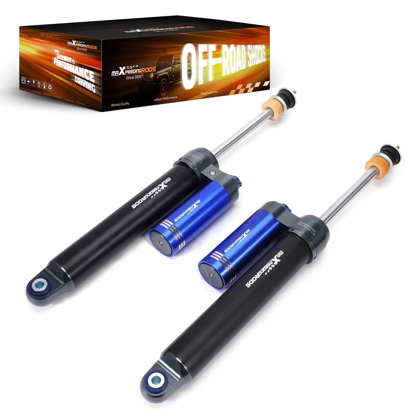 

MaXpeedingrods X3 Series 0-2 Inches Off-road Adjustable Rear Shock Kit for Dodge Ram 2500 2014-2025 4WD