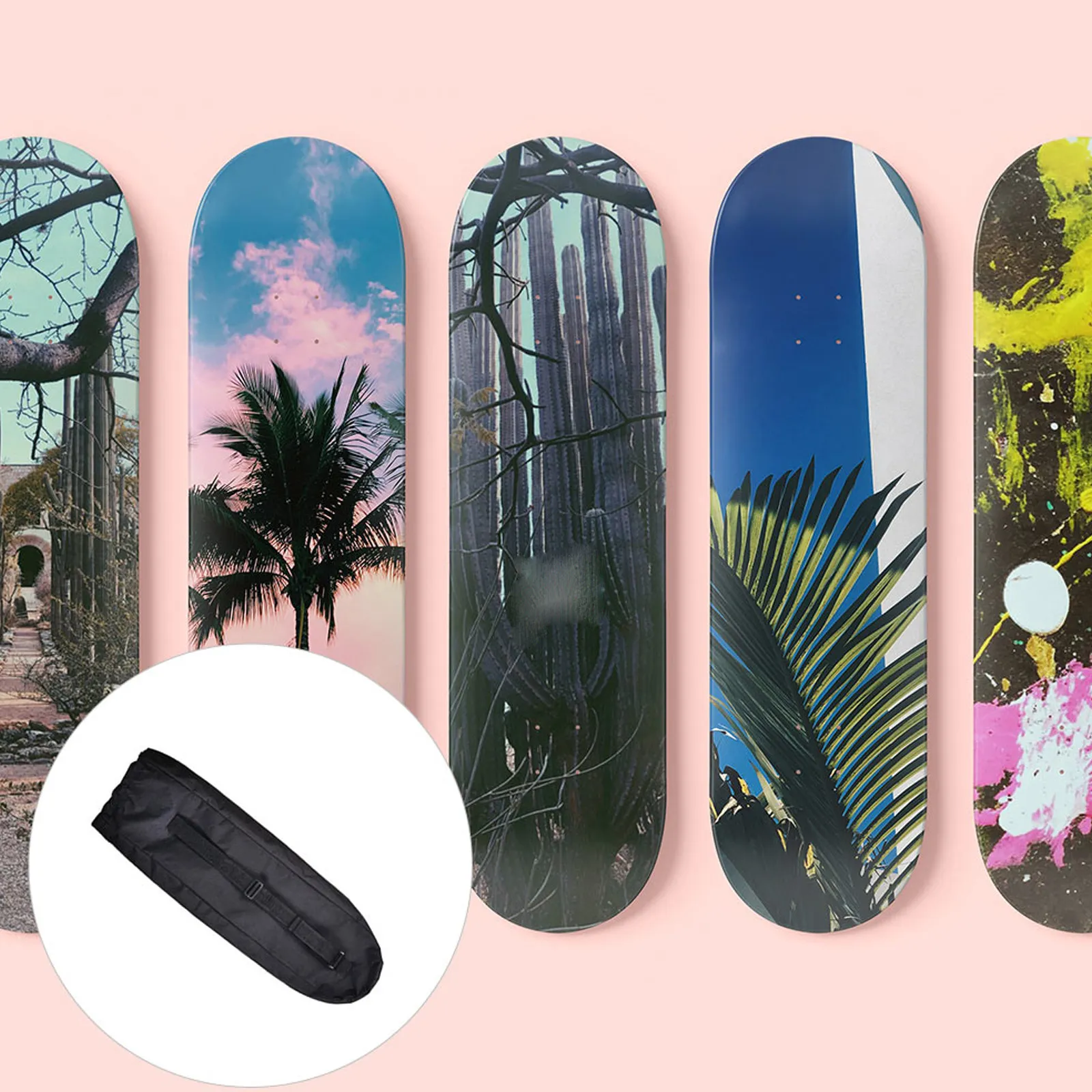 mochila-ajustavel-para-skate-e-longboard-com-bolso-com-ziper-para-prancha-de-danca-e-drift-board-leve-e-compacta