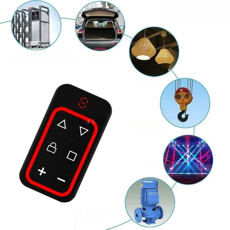 Universal 8-Channel Garage Remote Control Multi-Frequency 300-915Mhz 433Mhz Key Duplicator Clone Garage Door Controller