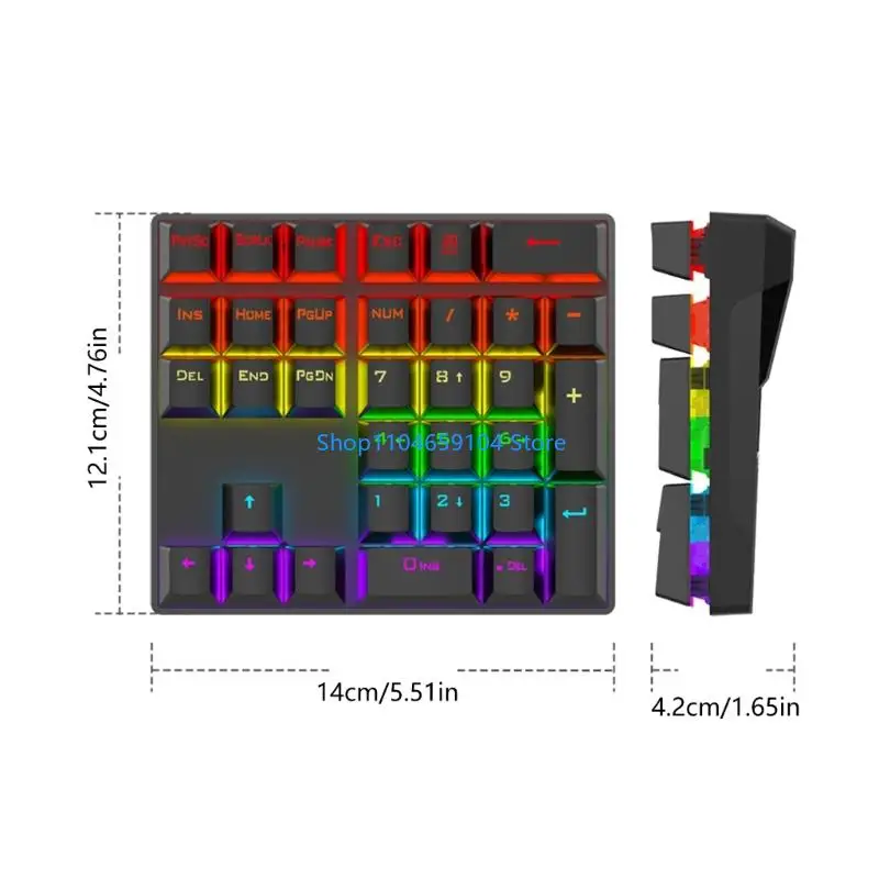 33 RGBS iluminan teclados mecánicos para juegos oficina y uso doméstico