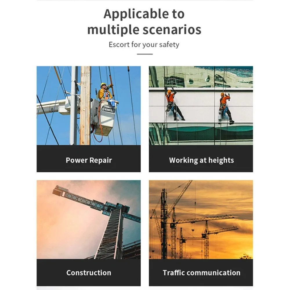 3-15m High Altitude Fall Protector Descent Device Safety Belt Fall Arrester Automatic Rope Lock Self-Locking Device