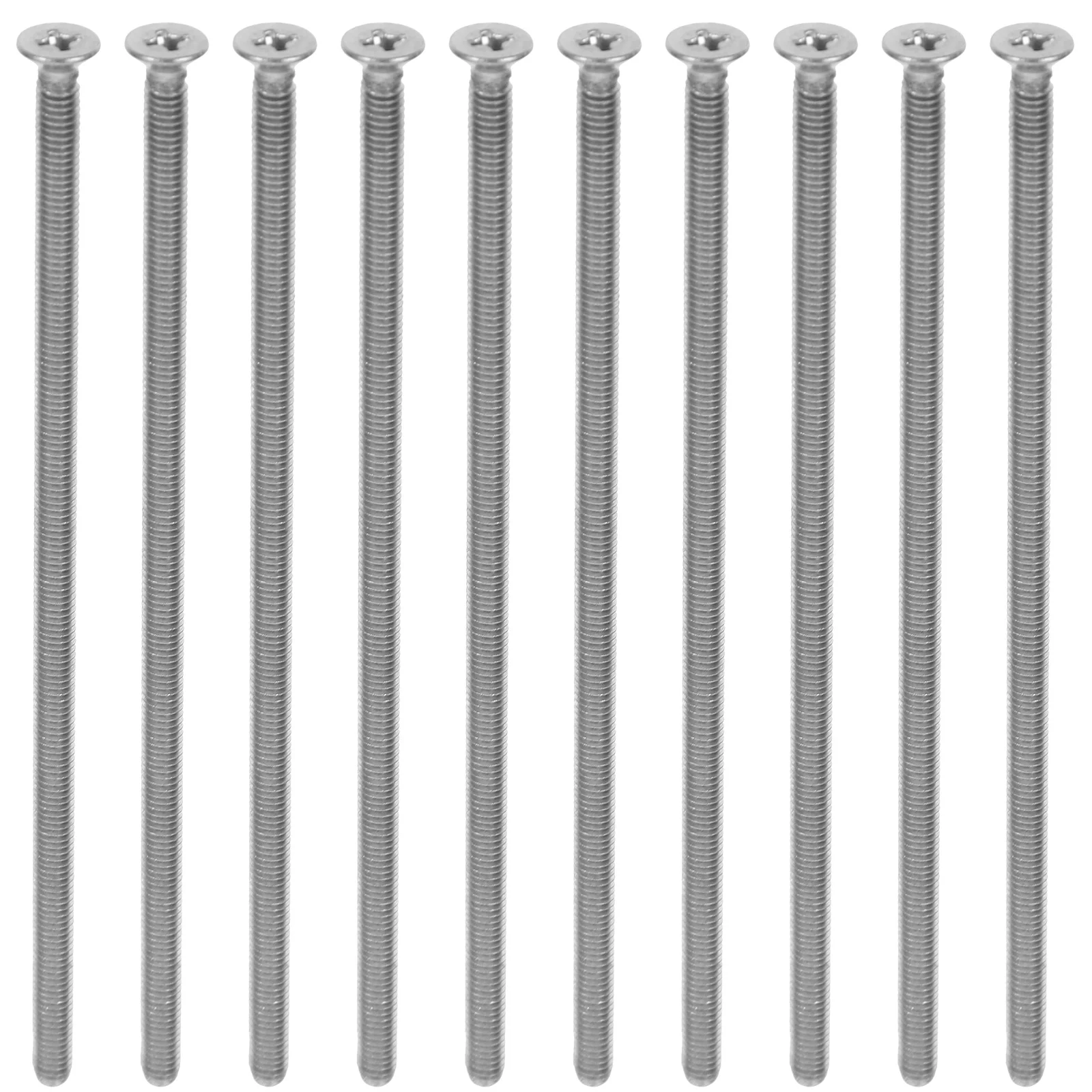 

10pcs M4x110 Extended Length Stainless Steel Screws Long Outlet Wall Plate Mounting Self Tapping Flat Head Hardware Fixing