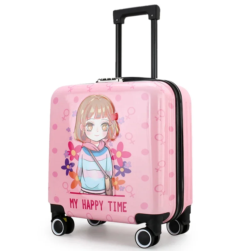 Imagem -03 - Cartoon Travel Suitcase on Wheels For Kids Carry on Cabin Trolley Bolsa Rolling Bagagem Case Children Gift New