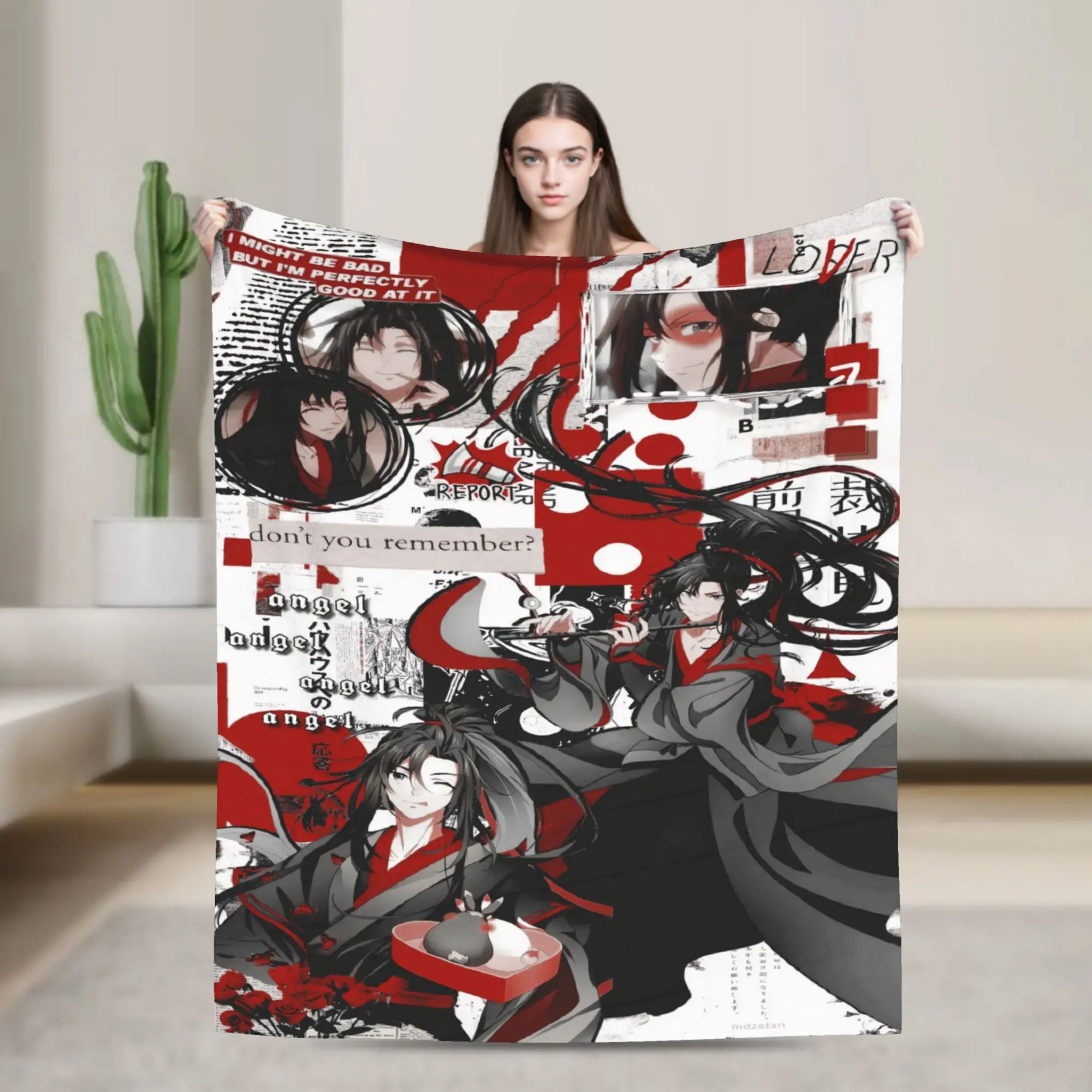 The Untamed WangXian Bunny Mo Dao Zu Shi Super Soft Blankets For Bedroom Throw Blanket Winter Plane Travel Flannel Bedspread