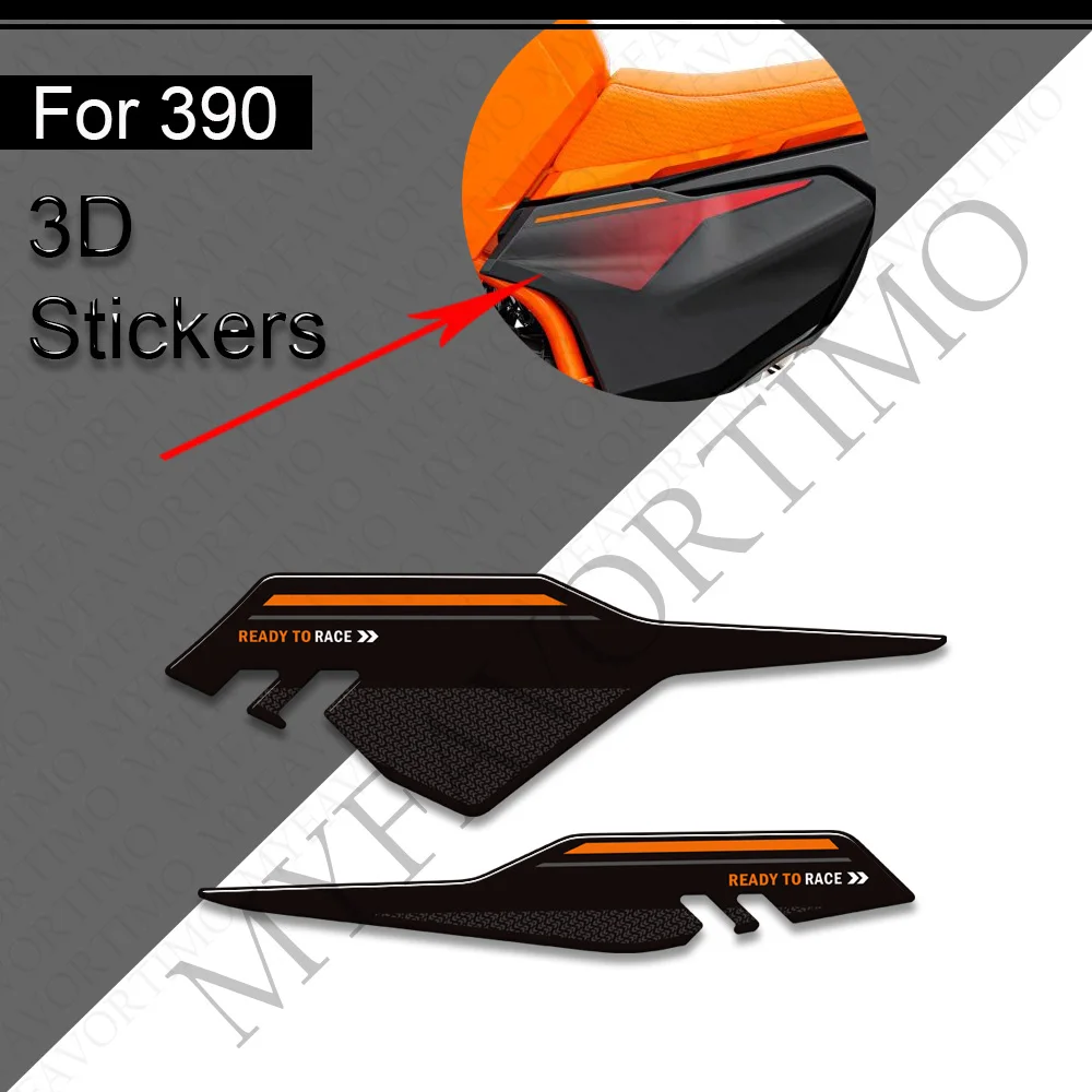 Anti-scratch For 390 Duk 2024 Motorcycle Fairing Fender Protector Tank Pad Side Grips Gas Fuel Kit Knee TankPad Stickers Decals