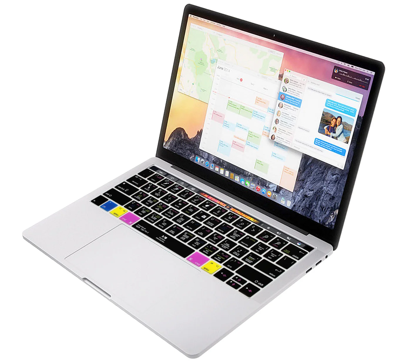 HRH Logic Pro X Hot key Silicone US Keyboard Covers Skins For Macbook Pro 13