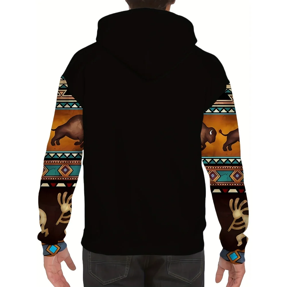 Thick fabric Hoodies Men's Sportswear Male Long Sleeve Pullover Clothing Tops Mens Hoody Yellow Stone Printing Sweatshirt