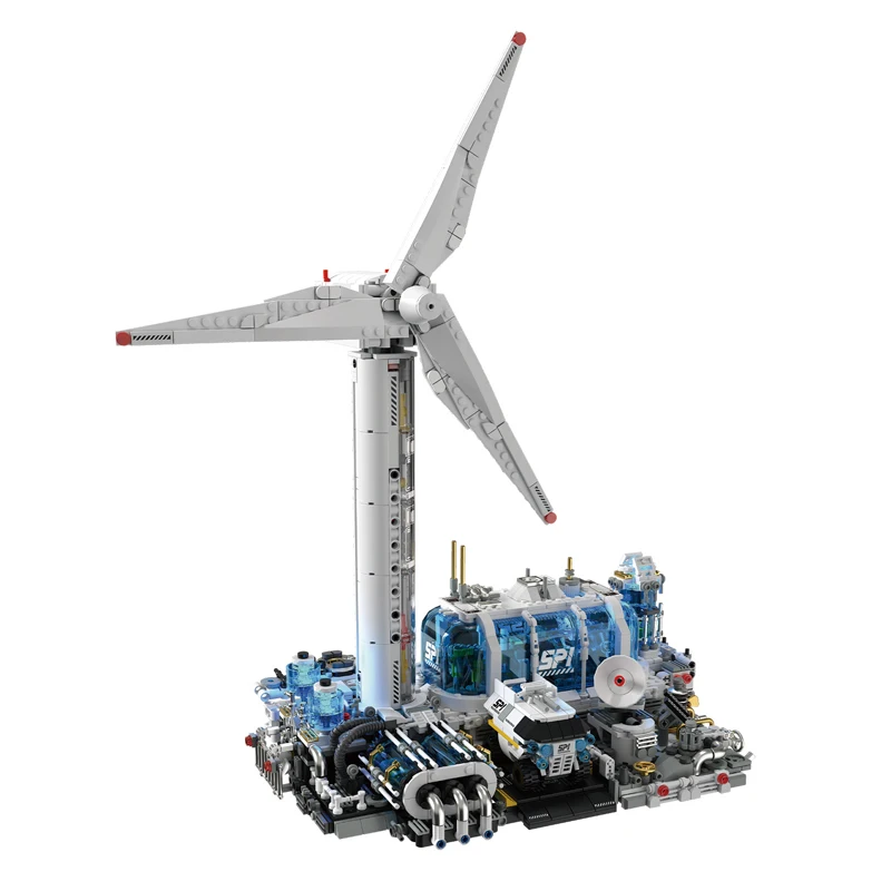 IN VOORRAAD MOC Creativiteit Technische WTGS Windenergie Station Bouwstenen Bricks Model Assembleren Speelgoed voor Kinderen Gift Set