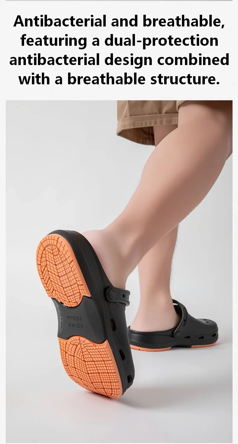 ZUOFU Unisex Klassische Zweifarbige EVA-Clogs, Rutschfeste Leichte Schuhe für Frühling und Sommer, für drinnen und draußen, Strand und Garten – Detail 6