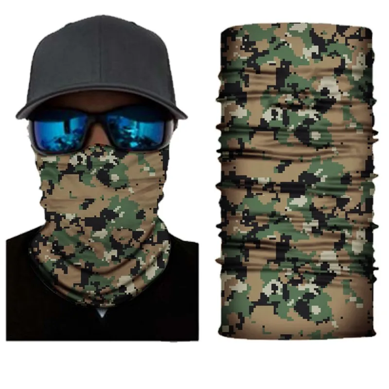 30 Kinds of Camouflage Mountaineering Neck Scarves Outdoor Riding Windproof Mask Summer Sun Protection Headscarf