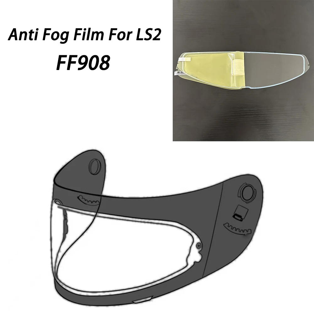 Helmet Visor Film Anti Fog Fit for LS2 FF908 Lens Anti Fog Film Motorcycle Helmet Accessories