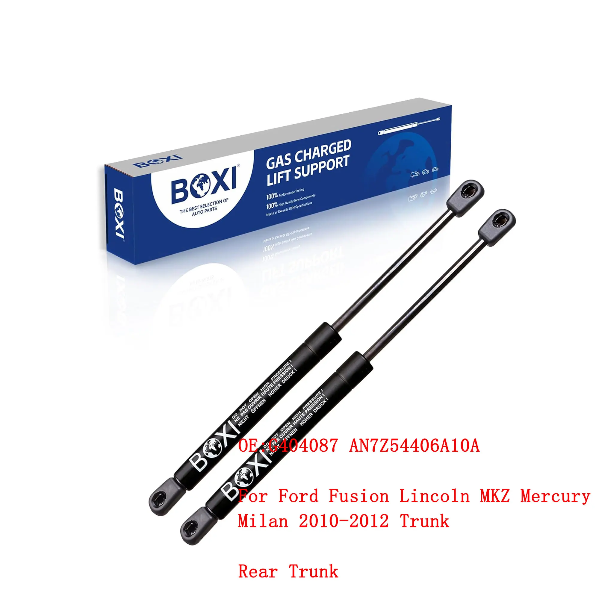 

2Pcs SG404087 AN7Z54406A10A Rear Trunk Lift For Ford Fusion Lincoln MKZ Mercury Milan 2010-2012 Trunk With Out Spoiler Damper