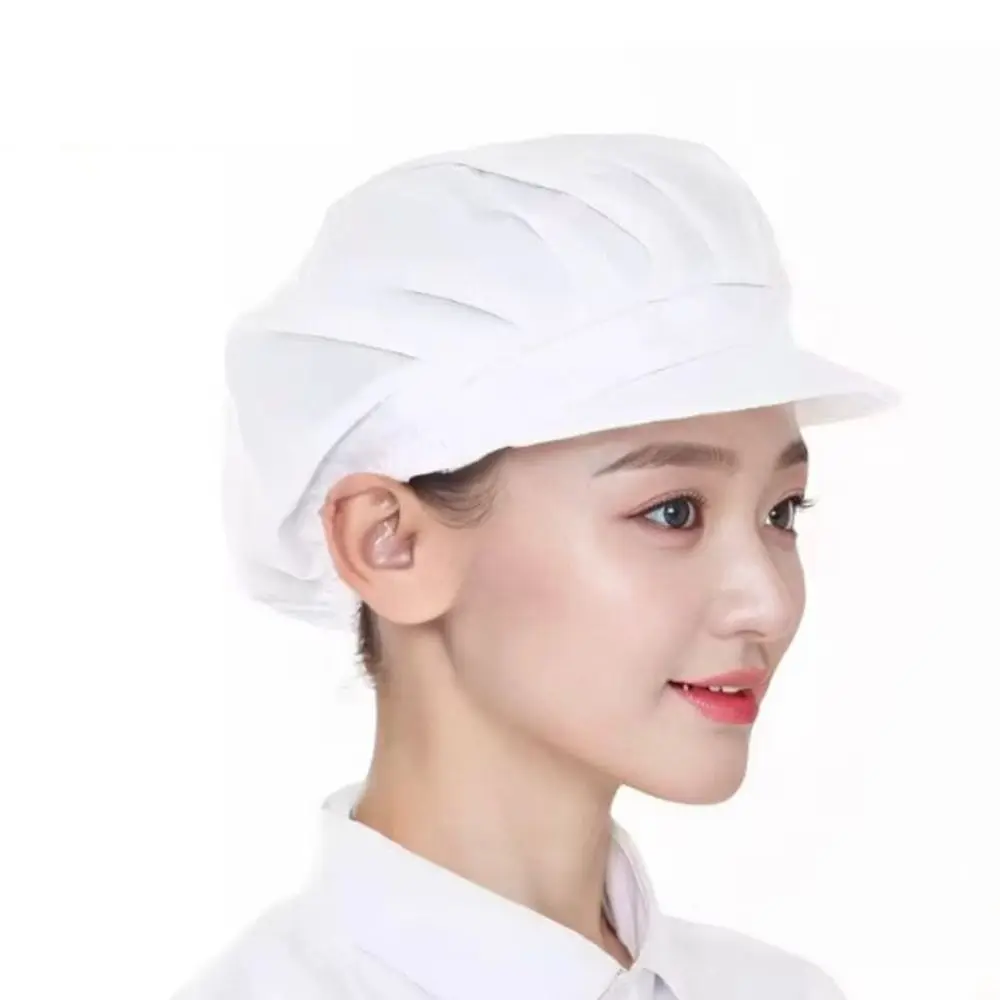 Fashion Elastic Workshop Work Hat Smoke-proof Breathable Work Wear Hair Fall-proof Dust-proof Hair Nets Cap Food Service