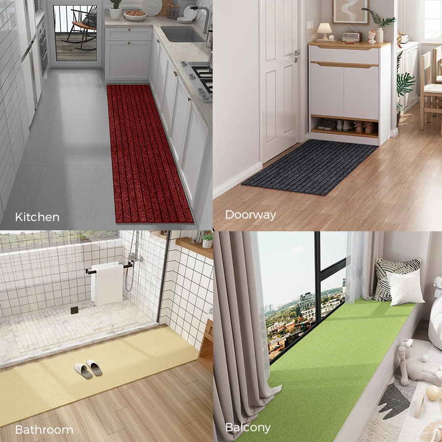 1 لفة من ملصقات الأرضية ذاتية اللصق، ملصقات الحائط، أرضية الحائط للمطبخ، سجادات الباب، مكتب غرفة النوم، غرفة المعيشة