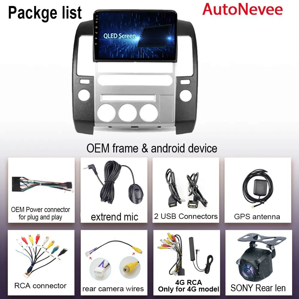 For Nissan Pathfinder R51 2004 - 2009 Car Android 13 GPS  Navigation NO 2DIN DVD Radio BT 7826 CPU HDR QLED Screen Multimedia