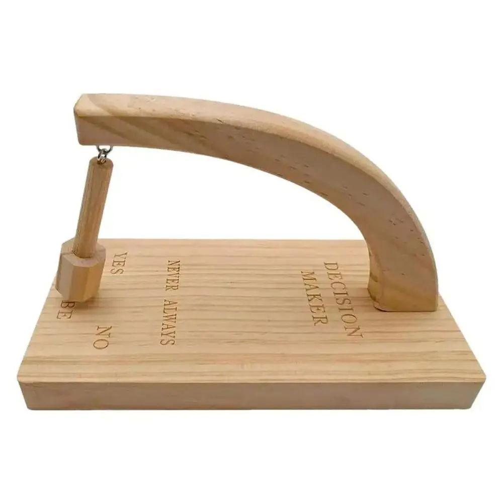 Wooden Decision Maker Pendulum Magnetic Handmade Swing Pendulum Ornament Creative Cute Tabletop Game Fortune Tellers on Live