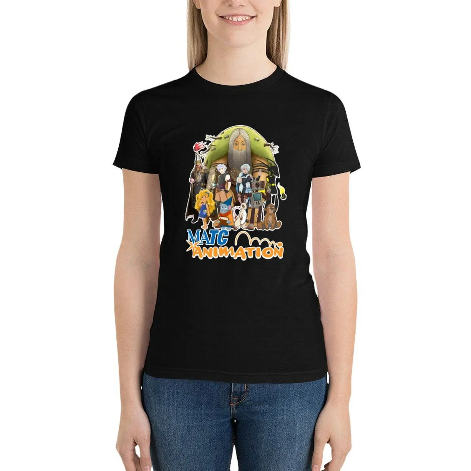 

MATC ANIMATION 2O2O T-Shirt graphics funny workout t shirts for Women
