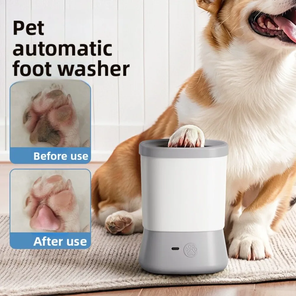 

Pet Electric Washing Cup Automatic Foot Cleaner for Dogs and Cats Grooming Tool Reusable Plastic Pet Care Bathing Supply