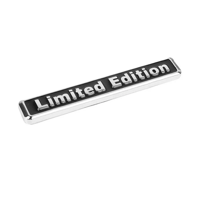 3D Plating Metal LIMITED EDITION Logo Car Rear Fender Trunk Sticker Emblem Black Car Accessories Tuning Exterior Decal Sticker